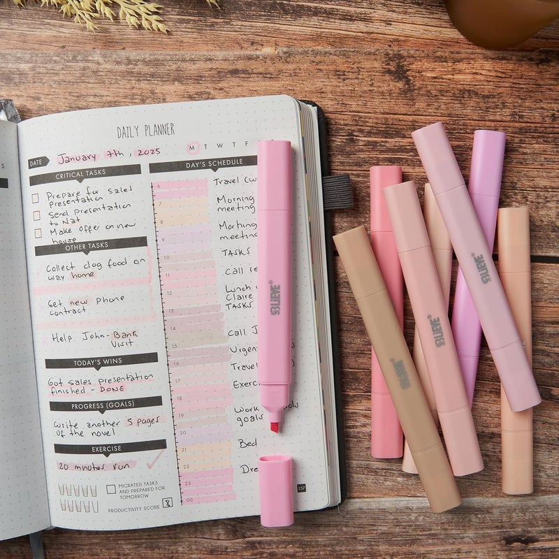 Believe - Aesthetic Bible Highlighters No Bleed Through Assorted Colors, Cute Pink Highlighter Dual Tip For Journaling Supplies And School Accessories, Bible Highlighters And Pens No Bleed (ROSES) - Image 4